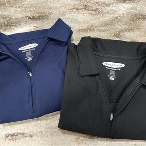 Pebble Beach Short Sleeve Tees - Navy and Black